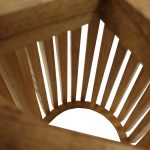 Τραπέζι μπαρ Kenda pakoworld mindi ξύλο σε φυσική απόχρωση Φ60x90εκ - Image 5