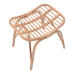 Σκαμπό Vrebor pakoworld rattan σε φυσική απόχρωση 53x41x46εκ - Image 4