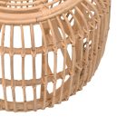 Σκαμπό Rajesty pakoworld rattan σε φυσική απόχρωση Φ60x46εκ - Image 4