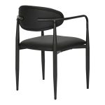 Πολυθρόνα Kalone pakoworld pu σε μαύρη απόχρωση 56x55x78εκ - Image 3