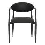 Πολυθρόνα Kalone pakoworld pu σε μαύρη απόχρωση 56x55x78εκ - Image 5