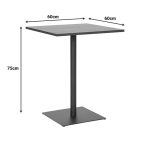 Τραπέζι Nerobian pakoworld mdf σε sonoma απόχρωση 60x60x75εκ - Image 2