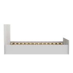 Κρεβάτι διπλό Toscana pakoworld σε λευκή απόχρωση 160x200εκ - Image 2
