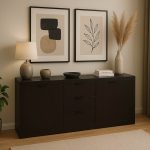 Μπουφές Doha pakoworld σε wenge απόχρωση 180x45x80.5εκ
