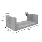 Ραφιέρα τοίχου Derva pakoworld σε oak απόχρωση 30x15x10cm - Image 3