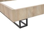 Κρεβάτι διπλό Elencia pakoworld σε oak με γκρι απόχρωση 160x200εκ - Image 4
