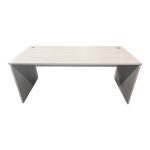 Γραφείο εργασίας Armadi pakoworld σε sonoma-λευκή απόχρωση 180x80x75εκ - Image 2