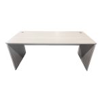 Γραφείο εργασίας Armadi pakoworld σε sonoma-λευκή απόχρωση 180x80x75εκ - Image 3