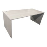 Γραφείο εργασίας Armadi pakoworld σε sonoma-λευκή απόχρωση 180x80x75εκ - Image 4