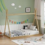 Παιδικό κρεβάτι Lilly τ. Montessori  pakoworld ξύλο πεύκου σε φυσική απόχρωση 90x190εκ