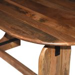 Τραπέζι Jenkou pakoworld mango ξύλο σε φυσική απόχρωση 180x90x76εκ - Image 5