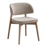 Καρέκλα Siena pakoworld rubberwood σε φυσική-μπεζ απόχρωση 48x50x81εκ