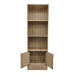 Βιβλιοθήκη Tekaro I pakoworld σε sonoma απόχρωση 57x33x180εκ - Image 3