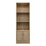 Βιβλιοθήκη Tekaro I pakoworld σε sonoma απόχρωση 57x33x180εκ - Image 4