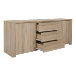 Μπουφές Kalya pakoworld σε sonoma απόχρωση 220x49x89.5εκ - Image 3