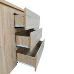 Μπουφές Kalya pakoworld σε sonoma απόχρωση 220x49x89.5εκ - Image 6