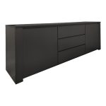 Μπουφές Kalya pakoworld σε ανθρακί απόχρωση 220x49x89.5εκ - Image 2