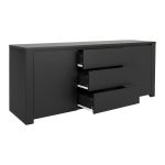 Μπουφές Kalya pakoworld σε ανθρακί απόχρωση 220x49x89.5εκ - Image 4