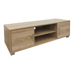 Έπιπλο τηλεόρασης Serank pakoworld σε sonoma απόχρωση 120x40x40εκ - Image 2