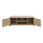 Έπιπλο τηλεόρασης Serank pakoworld σε sonoma απόχρωση 120x40x40εκ - Image 3