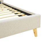 Κρεβάτι LumiLux pakoworld ύφασμα σε μπεζ απόχρωση 100x200εκ - Image 6