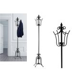 Καλόγερος Μαύρο Μέταλλο Ο28xH180cm