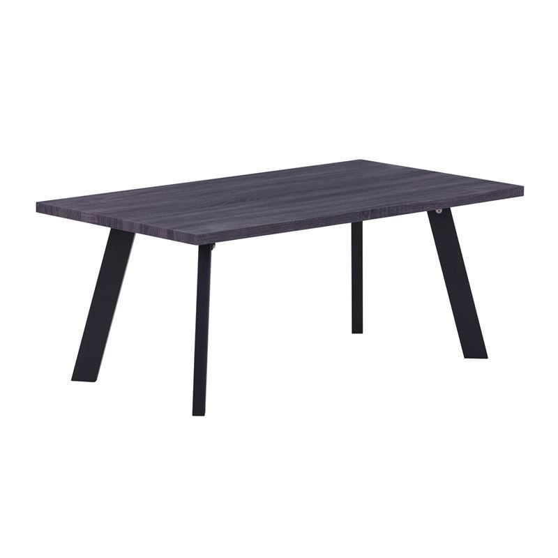 baxter-trap.saloniou-110x60cm-grey-walnut-vafi-mavri-enlarge BAXTER Τραπεζάκι Σαλονιού Καθιστικού, Μέταλλο Βαφή Μαύρο, Grey Walnut - Image 1
