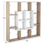 ΒΙΒΛΙΟΘΗΚΗ BRODY HM8771.01 136X22X136 ΛΕΥΚΟ - Image 2