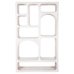 ΒΙΒΛΙΟΘΗΚΗ HANDYR HM9707 ΜΑΣΙΦ ΞΥΛΟ MANGO ΣΕ ΛΕΥΚΟ ΧΡΩΜΑ 100x35x165Yεκ. - Image 3