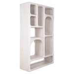 ΒΙΒΛΙΟΘΗΚΗ HANDYR HM9707 ΜΑΣΙΦ ΞΥΛΟ MANGO ΣΕ ΛΕΥΚΟ ΧΡΩΜΑ 100x35x165Yεκ. - Image 4