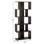 ΒΙΒΛΙΟΘΗΚΗ ΜΕΛΑΜΙΝΗΣ EZIR HM2385.01 ΒΕΓΓΕ 70x25x177Υ εκ. - Image 2