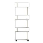 ΒΙΒΛΙΟΘΗΚΗ ΜΕΛΑΜΙΝΗΣ OWLOLIVE GREY ΛΕΥΚΟ 60x19,5x165Yεκ.HM8923.11 - Image 3