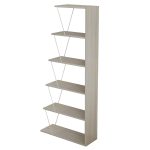 ΒΙΒΛΙΟΘΗΚΗ ΜΕΛΑΜΙΝΗΣ MINI TARS SONOMA ΛΕΥΚΟ HM2241.11 65x22-24x146Υεκ. - Image 4
