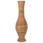 ΔΙΑΚΟΣΜΗΤΙΚΟ ΒΑΖΟ ΔΑΠΕΔΟΥ HM7852 RATTAN ΣΕ ΦΥΣΙΚΟ Φ30x100Yεκ. - Image 3