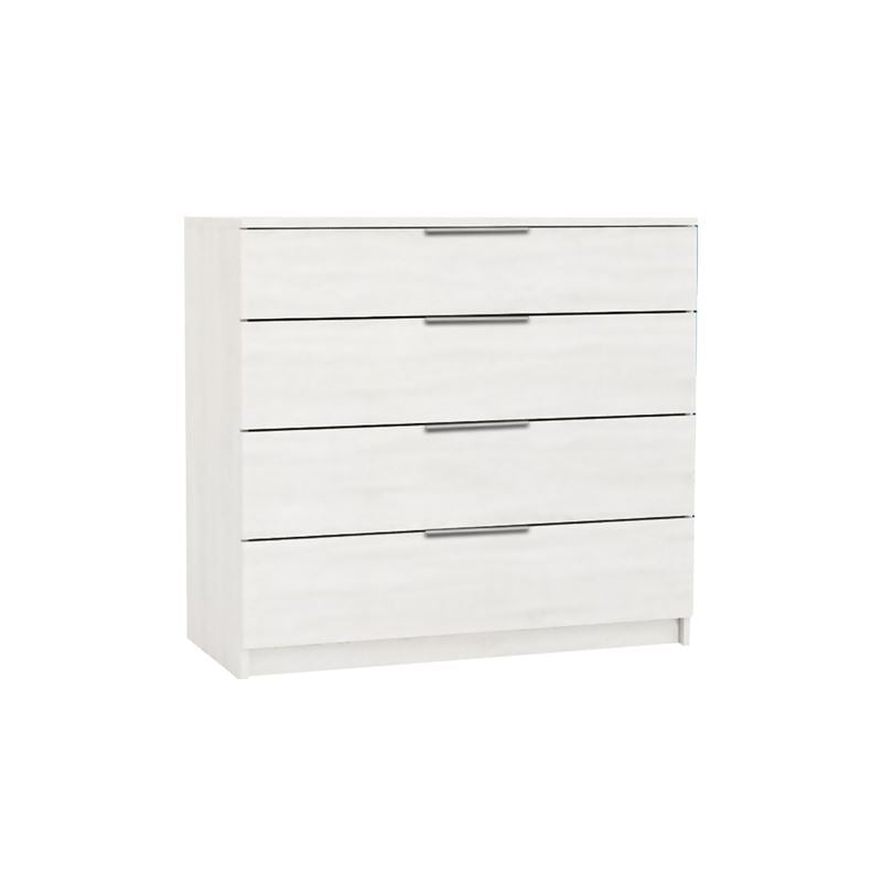 drawer-syrtariera-4-s-80x40x83cm-aspri-enlarge DRAWER Συρταριέρα με 4 Συρτάρια, Απόχρωση Άσπρο - Image 1