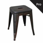 RELIX Σκαμπό-Pro, Στοιβαζόμενο, Μέταλλο Βαφή Antique Black - Image 2