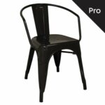 RELIX Πολυθρόνα-Pro, Μέταλλο Βαφή Μαύρο - Image 2