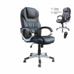 BF7300 Πολυθρόνα Γραφείου Διευθυντή, 8 Σημεία Massage, Θερμαινόμενη Πλάτη, Pu Μαύρο - Image 2