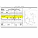 BF3300V Πολυθρόνα Γραφείου Επισκέπτη, Μέταλλο Βάση Χρώμιο PU Άσπρο - Image 3