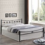DUGAN Κρεβάτι Διπλό, για Στρώμα 150x200cm, Μέταλλο Βαφή Μαύρο - Image 2