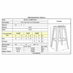 RELIX Σκαμπό Bar-Pro H.67cm, Στοιβαζόμενο, Μέταλλο Βαφή Μαύρο - Image 3