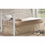 VINCENT Daybed Κρεβάτι Μονό Μέταλλο Βαφή Άσπρο, Ξύλο 'Ασπρο - Image 2