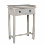 MAISON CONSOLE Έπιπλο Κονσόλα 1 Συρτάρι, Ξύλο Mango Antique Άσπρο - Image 2