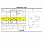 BF3300V Πολυθρόνα Γραφείου Επισκέπτη, Μέταλλο Βάση Χρώμιο PU Γκρι - Image 3