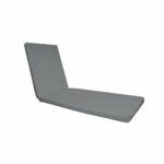 SUNLOUNGER Μαξιλάρι Ξαπλώστρας Ύφασμα Γκρι Water Repellent, Foam+Polyester Φερμουάρ-Velcro - Image 2