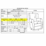 COMFORT Πολυθρόνα Relax Σαλονιού - Καθιστικού, PU Μαύρο - Image 3