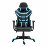 BF9050 Gaming Πολυθρόνα Γραφείου, Ανάκλιση Πλάτης έως 90°, Pu Μαύρο - Μπλε - Image 4