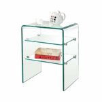 GLASSER Κομοδίνο Clear  2 Ράφια - Γυαλί 10mm / 6mm - Image 2