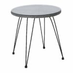 SALSA Τραπέζι Μέταλλο Βαφή Μαύρο, Wicker Γκρι - Image 2