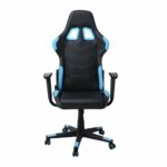 BF9150 Gaming Πολυθρόνα Γραφείου, Ανάκλιση Πλάτης έως 90°, Pu Μαύρο - Μπλε - Image 4